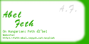 abel feth business card